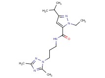 N-[3-(3,5-dimethyl-1H-1,2,4-triazol-1-yl)propyl]-1-ethyl-3-isopropyl-1H-pyrazole-5-carboxamide