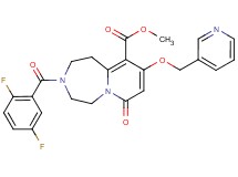 methyl 3-(2,5-difluorobenzoyl)-7-oxo-9-(3-pyridinylmethoxy)-1,2,3,4,5,7-hexahydropyrido[1,2-d][1,4]diazepine-10-carboxylate