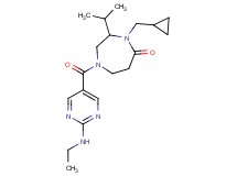 4-(cyclopropylmethyl)-1-{[2-(ethylamino)pyrimidin-5-yl]carbonyl}-3-isopropyl-1,4-diazepan-5-one
