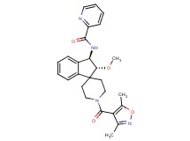N-{(2R*,3R*)-1'-[(3,5-dimethyl-4-isoxazolyl)carbonyl]-2-methoxy-2,3-dihydrospiro[indene-1,4'-piperidin]-3-yl}-2-pyridinecarboxamide