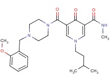 5-{[4-(2-methoxybenzyl)-1-piperazinyl]carbonyl}-N-methyl-1-(3-methylbutyl)-4-oxo-1,4-dihydro-3-pyridinecarboxamide