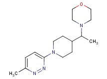 4-{1-[1-(6-methyl-3-pyridazinyl)-4-piperidinyl]ethyl}morpholine