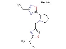 3-ethyl-5-{(2S)-1-[(2-isopropyl-1,3-oxazol-4-yl)methyl]pyrrolidin-2-yl}-1,2,4-oxadiazole