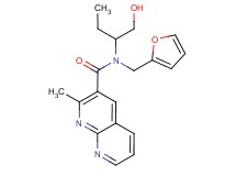 N-(2-furylmethyl)-N-[1-(hydroxymethyl)propyl]-2-methyl-1,8-naphthyridine-3-carboxamide