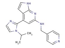 4-(1-isopropyl-1H-imidazol-2-yl)-N-(pyridin-4-ylmethyl)-1H-pyrrolo[2,3-b]pyridin-6-amine