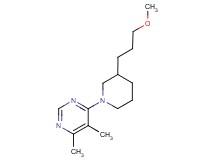 4-[3-(3-methoxypropyl)-1-piperidinyl]-5,6-dimethylpyrimidine