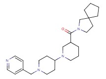 3-(2-azaspiro[4.4]non-2-ylcarbonyl)-1'-(pyridin-4-ylmethyl)-1,4'-bipiperidine