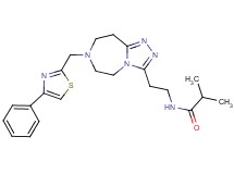 2-methyl-N-(2-{7-[(4-phenyl-1,3-thiazol-2-yl)methyl]-6,7,8,9-tetrahydro-5H-[1,2,4]triazolo[4,3-d][1,4]diazepin-3-yl}ethyl)propanamide