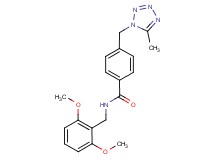 N-(2,6-dimethoxybenzyl)-4-[(5-methyl-1H-tetrazol-1-yl)methyl]benzamide