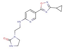 1-(2-{[5-(3-cyclopropyl-1,2,4-oxadiazol-5-yl)-2-pyridinyl]amino}ethyl)-2-imidazolidinone