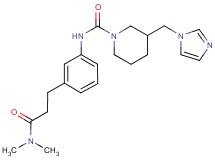 N-{3-[3-(dimethylamino)-3-oxopropyl]phenyl}-3-(1H-imidazol-1-ylmethyl)piperidine-1-carboxamide