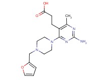 3-{2-amino-4-[4-(2-furylmethyl)piperazin-1-yl]-6-methylpyrimidin-5-yl}propanoic acid