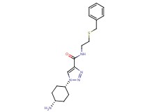 1-(cis-4-aminocyclohexyl)-N-[2-(benzylthio)ethyl]-1H-1,2,3-triazole-4-carboxamide