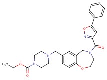 ethyl 4-({4-[(5-phenyl-3-isoxazolyl)carbonyl]-2,3,4,5-tetrahydro-1,4-benzoxazepin-7-yl}methyl)-1-piperazinecarboxylate