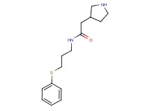 N-[3-(phenylthio)propyl]-2-pyrrolidin-3-ylacetamide