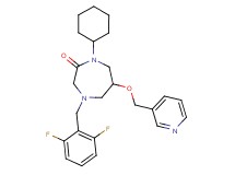 1-cyclohexyl-4-(2,6-difluorobenzyl)-6-(3-pyridinylmethoxy)-1,4-diazepan-2-one
