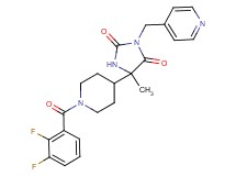 5-[1-(2,3-difluorobenzoyl)-4-piperidinyl]-5-methyl-3-(4-pyridinylmethyl)-2,4-imidazolidinedione