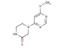 4-(6-methoxy-4-pyrimidinyl)-2-piperazinone trifluoroacetate