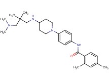 N-[4-(4-{[3-(dimethylamino)-2,2-dimethylpropyl]amino}-1-piperidinyl)phenyl]-2,4-dimethylbenzamide