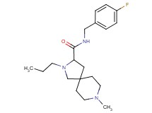 N-(4-fluorobenzyl)-8-methyl-2-propyl-2,8-diazaspiro[4.5]decane-3-carboxamide