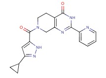 7-[(3-cyclopropyl-1H-pyrazol-5-yl)carbonyl]-2-(2-pyridinyl)-5,6,7,8-tetrahydropyrido[3,4-d]pyrimidin-4(3H)-one