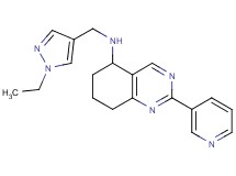 N-[(1-ethyl-1H-pyrazol-4-yl)methyl]-2-(3-pyridinyl)-5,6,7,8-tetrahydro-5-quinazolinamine