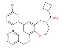 7-(3-chlorophenyl)-4-(cyclobutylcarbonyl)-9-(3-pyridinylmethoxy)-2,3,4,5-tetrahydro-1,4-benzoxazepine