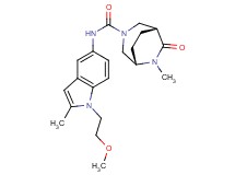 (1R*,5S*)-N-[1-(2-methoxyethyl)-2-methyl-1H-indol-5-yl]-6-methyl-7-oxo-3,6-diazabicyclo[3.2.2]nonane-3-carboxamide