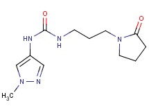 N-(1-methyl-1H-pyrazol-4-yl)-N'-[3-(2-oxopyrrolidin-1-yl)propyl]urea