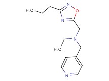 N-[(3-propyl-1,2,4-oxadiazol-5-yl)methyl]-N-(4-pyridinylmethyl)ethanamine