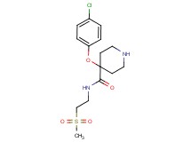 4-(4-chlorophenoxy)-N-[2-(methylsulfonyl)ethyl]piperidine-4-carboxamide