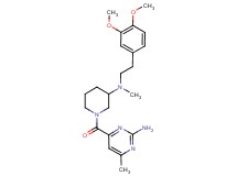 4-({3-[[2-(3,4-dimethoxyphenyl)ethyl](methyl)amino]-1-piperidinyl}carbonyl)-6-methyl-2-pyrimidinamine