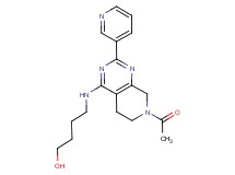 4-[(7-acetyl-2-pyridin-3-yl-5,6,7,8-tetrahydropyrido[3,4-d]pyrimidin-4-yl)amino]butan-1-ol