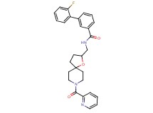 2'-fluoro-N-{[8-(2-pyridinylcarbonyl)-1-oxa-8-azaspiro[4.5]dec-2-yl]methyl}-3-biphenylcarboxamide