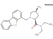(2S,4S)-4-amino-1-(dibenzo[b,d]thien-4-ylmethyl)-N,N-diethylpyrrolidine-2-carboxamide