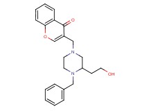 3-{[4-benzyl-3-(2-hydroxyethyl)-1-piperazinyl]methyl}-4H-chromen-4-one