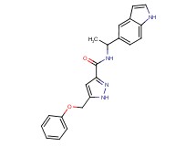 N-[1-(1H-indol-5-yl)ethyl]-5-(phenoxymethyl)-1H-pyrazole-3-carboxamide