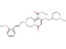 methyl 3-[(2E)-3-(2-methoxyphenyl)-2-propen-1-yl]-9-[(1-methyl-3-piperidinyl)methoxy]-7-oxo-1,2,3,4,5,7-hexahydropyrido[1,2-d][1,4]diazepine-10-carboxylate