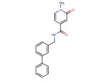 N-(biphenyl-3-ylmethyl)-1-methyl-2-oxo-1,2-dihydropyridine-4-carboxamide