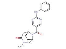 (1S*,6R*)-9-[(2-anilino-5-pyrimidinyl)carbonyl]-3-methyl-3,9-diazabicyclo[4.2.1]nonan-4-one