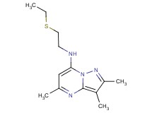 N-[2-(ethylthio)ethyl]-2,3,5-trimethylpyrazolo[1,5-a]pyrimidin-7-amine