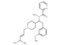 N-(2-(3-methoxyphenyl)-1-{1-[(2E)-4-methyl-2-penten-1-yl]-4-piperidinyl}ethyl)-N-methyl-2-pyridinecarboxamide