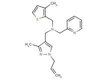 1-(1-allyl-3-methyl-1H-pyrazol-4-yl)-N-[(3-methyl-2-thienyl)methyl]-N-(pyridin-2-ylmethyl)methanamine