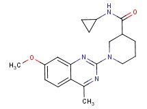 N-cyclopropyl-1-(7-methoxy-4-methyl-2-quinazolinyl)-3-piperidinecarboxamide