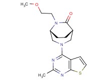 (1S*,5R*)-6-(2-methoxyethyl)-3-(2-methylthieno[2,3-d]pyrimidin-4-yl)-3,6-diazabicyclo[3.2.2]nonan-7-one