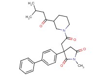 3-(4-biphenylyl)-1-methyl-3-{2-[3-(3-methylbutanoyl)-1-piperidinyl]-2-oxoethyl}-2,5-pyrrolidinedione