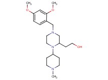 2-[4-(2,4-dimethoxybenzyl)-1-(1-methyl-4-piperidinyl)-2-piperazinyl]ethanol