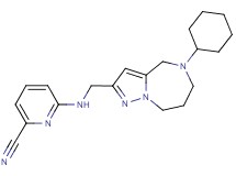 6-{[(5-cyclohexyl-5,6,7,8-tetrahydro-4H-pyrazolo[1,5-a][1,4]diazepin-2-yl)methyl]amino}pyridine-2-carbonitrile