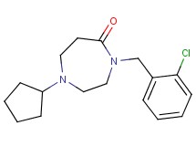 4-(2-chlorobenzyl)-1-cyclopentyl-1,4-diazepan-5-one