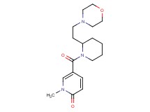 1-methyl-5-({2-[2-(4-morpholinyl)ethyl]-1-piperidinyl}carbonyl)-2(1H)-pyridinone